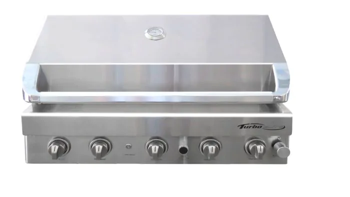 Barbeques Galore Turbo Elite 38-inch 5-Burner Built-In BBQ Gas Grill