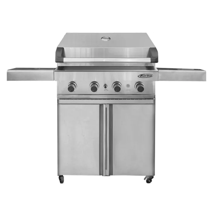 Barbeques Galore 32-inch Turbo 4-Burner Freestanding Natural Gas Grill