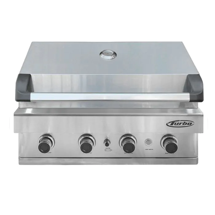 Barbeques Galore Turbo 32-inch 2-Burner Built-In Stainless Steel Teppanyaki Grill