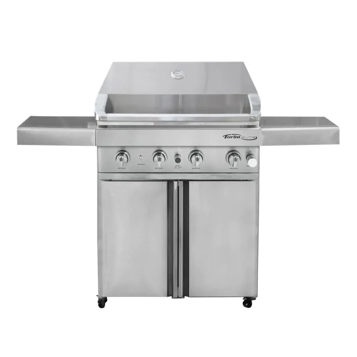 Barbeques Galore Turbo Charcoal Freestanding Stainless Steel BBQ Grill